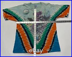 Vintage 1997 GDM Grateful Dead Liquid Blue Dead Headers FC Soccer Shirt Size L