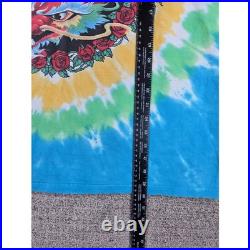 Vintage 1997 Grateful Dead Liquid Blue Scarlet Fire Tie Dye Long Sleeve Shirt XL