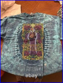 Vintage 1997 Grateful Dead Marc Almera Tie Dye Shirt XL Delta Pro Weight Lute