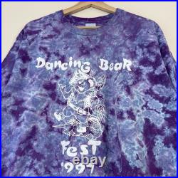 Vintage 1997 Grateful Dead Shirt Dancing Bear Fest New Jersey RARE Tee Shirt XL