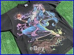 Vintage 1997 LIQUID BLUE XL Single Stitched T Shirt Grateful Dead Wizard Dragon