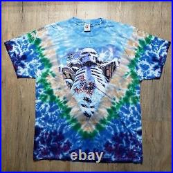Vintage 1997 The Grateful Dead Skull Mountain Ski Team T Shirt XL Tie Dye