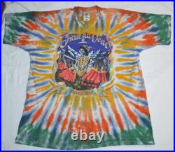 Vintage 1998 Grateful Dead Fall Harvest Tour T Shirt Tie Dye FOTL Heavy Size XL