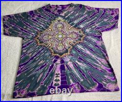 Vintage 1998 Grateful Dead Tie Dye Phil Brown Front/Back Shirt Size L