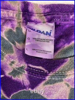 Vintage 1998 Grateful Dead Tie Dye Phil Brown Front/Back Shirt Size L