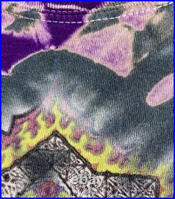 Vintage 1998 Grateful Dead Tie Dye Phil Brown Front/Back Shirt Size L