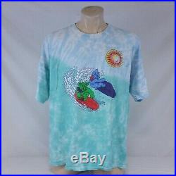Vintage 1999 Grateful Dead T Shirt Tie Dye Surf Bear Tee Tour Concert 90s XL