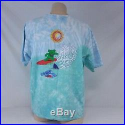Vintage 1999 Grateful Dead T Shirt Tie Dye Surf Bear Tee Tour Concert 90s XL
