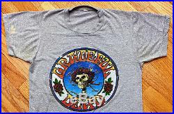 Vintage 70s 1978 GRATEFUL DEAD Rock Concert T SHIRT Stanley Mouse Alton Kelley S