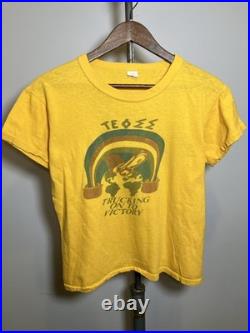 Vintage 70s 1979 Trucking On Grateful Dead Water Print Shirt Small / Med 19.5x22