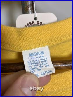 Vintage 70s 1979 Trucking On Grateful Dead Water Print Shirt Small / Med 19.5x22