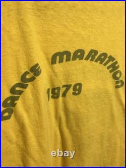 Vintage 70s 1979 Trucking On Grateful Dead Water Print Shirt Small / Med 19.5x22