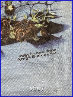Vintage 70s Grateful Dead Jester Tee Shirt S/M Stanley Mouse Blue