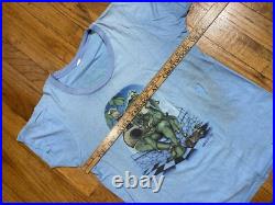 Vintage 70s Grateful Dead Jester Tee Shirt S/M Stanley Mouse Blue