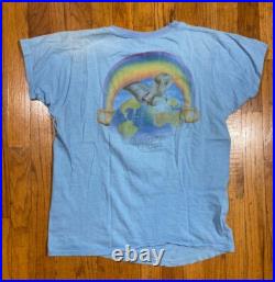 Vintage 70s Grateful Dead Jester Tee Shirt S/M Stanley Mouse Blue