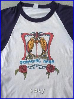 Vintage 70s Grateful Dead Raglan T Shirt Alton Kelley Stanley Mouse Rare