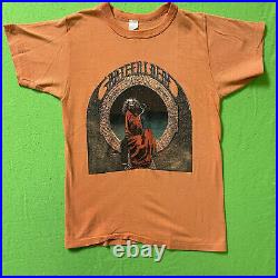 Vintage 70s Grateful Dead T-Shirt Blues For Allah Band Tour Size Medium Rare