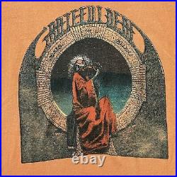 Vintage 70s Grateful Dead T-Shirt Blues For Allah Band Tour Size Medium Rare