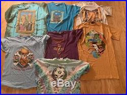 Vintage 80's 90's Grateful Dead Concert Tour Band T-Shirt Lot (7) M-XL