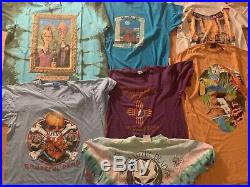 Vintage 80's 90's Grateful Dead Concert Tour Band T-Shirt Lot (7) M-XL