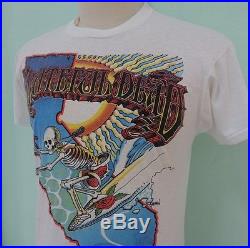 Vintage 80's GD Grateful Dead Shirt Surf Surfing Rick Griffin Rock Tour Concert