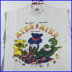 Vintage 80's Grateful Dead Hey Now AIKO AIKO Tour L / S T-Shirt Mens L Large