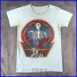 Vintage 80s 1980 Grateful Dead T Shirt S / M Kelley Mouse Hippie Skull Roses