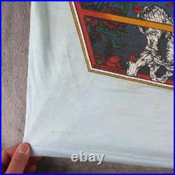 Vintage 80s 1980 Grateful Dead T Shirt S / M Kelley Mouse Hippie Skull Roses