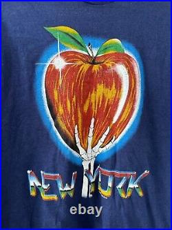 Vintage 80s 1983 Grateful Dead New York City Big Apple RARE Band T-Shirt Size L