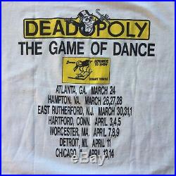 Vintage 80s 1988 Grateful Dead Deadopoly T Shirt Rare