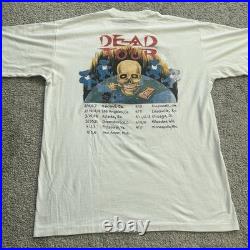 Vintage 80s 1989 Grateful Dead American Gothic Dead Tour Tshirt Sz XL