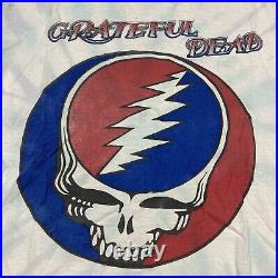 Vintage 80s 90s Grateful Dead T Shirt Truckin' Summer 1992 Skull Band Tour Tee L