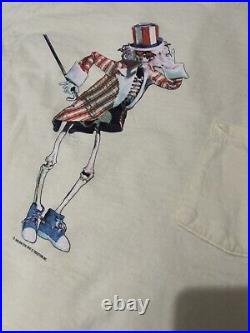 Vintage 80s Grateful Dead 1986 Uncle Sam Shirt Size Small