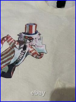 Vintage 80s Grateful Dead 1986 Uncle Sam Shirt Size Small