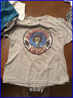 Vintage 80s Grateful Dead Bertha Skull Roses Shirt XL Spring Ford 50/50 2-Sided