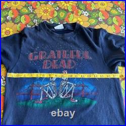 Vintage 80s Grateful Dead Double Sided Band T-Shirt Hanes Golden Gate Bridge