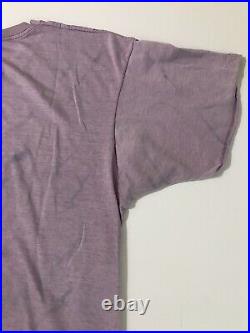Vintage 80s Grateful Dead Head Shirt Blue XL Large Rare Tie Dye Skeleton Jerry