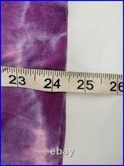 Vintage 80s Grateful Dead Lot T-Shirt Size Large Purple Tie Dye Skeleton Floral