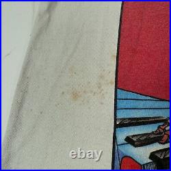 Vintage 80s Grateful Dead Mens T Shirt Summer Tour 1989 Keyboard Skeleton Large