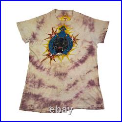 Vintage 80s Grateful Dead Mens Tie Dye T Shirt Rare Jerry Garcia US Size Large