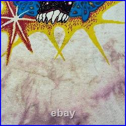Vintage 80s Grateful Dead Mens Tie Dye T Shirt Rare Jerry Garcia US Size Large