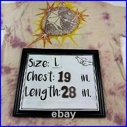 Vintage 80s Grateful Dead Mens Tie Dye T Shirt Rare Jerry Garcia US Size Large