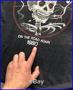 Vintage 80s Grateful Dead On The Road Again 1980 Burnout T-Shirt Medium USA