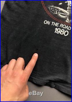 Vintage 80s Grateful Dead On The Road Again 1980 Burnout T-Shirt Medium USA