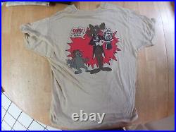 Vintage 80s Grateful Dead Rocky And Bullwinkle Jerry Garcia T-Shirt