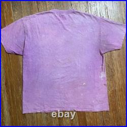 Vintage 80s Grateful Dead Shirt Size XL Batik Psychedelic Band Tour Lot Tie Dye