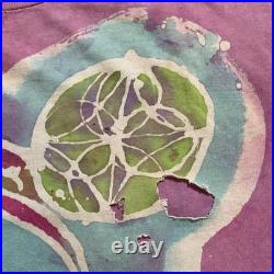Vintage 80s Grateful Dead Shirt Size XL Batik Psychedelic Band Tour Lot Tie Dye