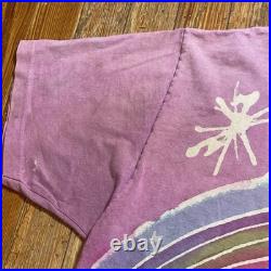 Vintage 80s Grateful Dead Shirt Size XL Batik Psychedelic Band Tour Lot Tie Dye