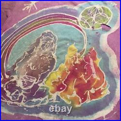 Vintage 80s Grateful Dead Shirt Size XL Batik Psychedelic Band Tour Lot Tie Dye