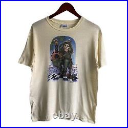 Vintage 80s Grateful Dead Skeleton Concert Tour Shirt Large